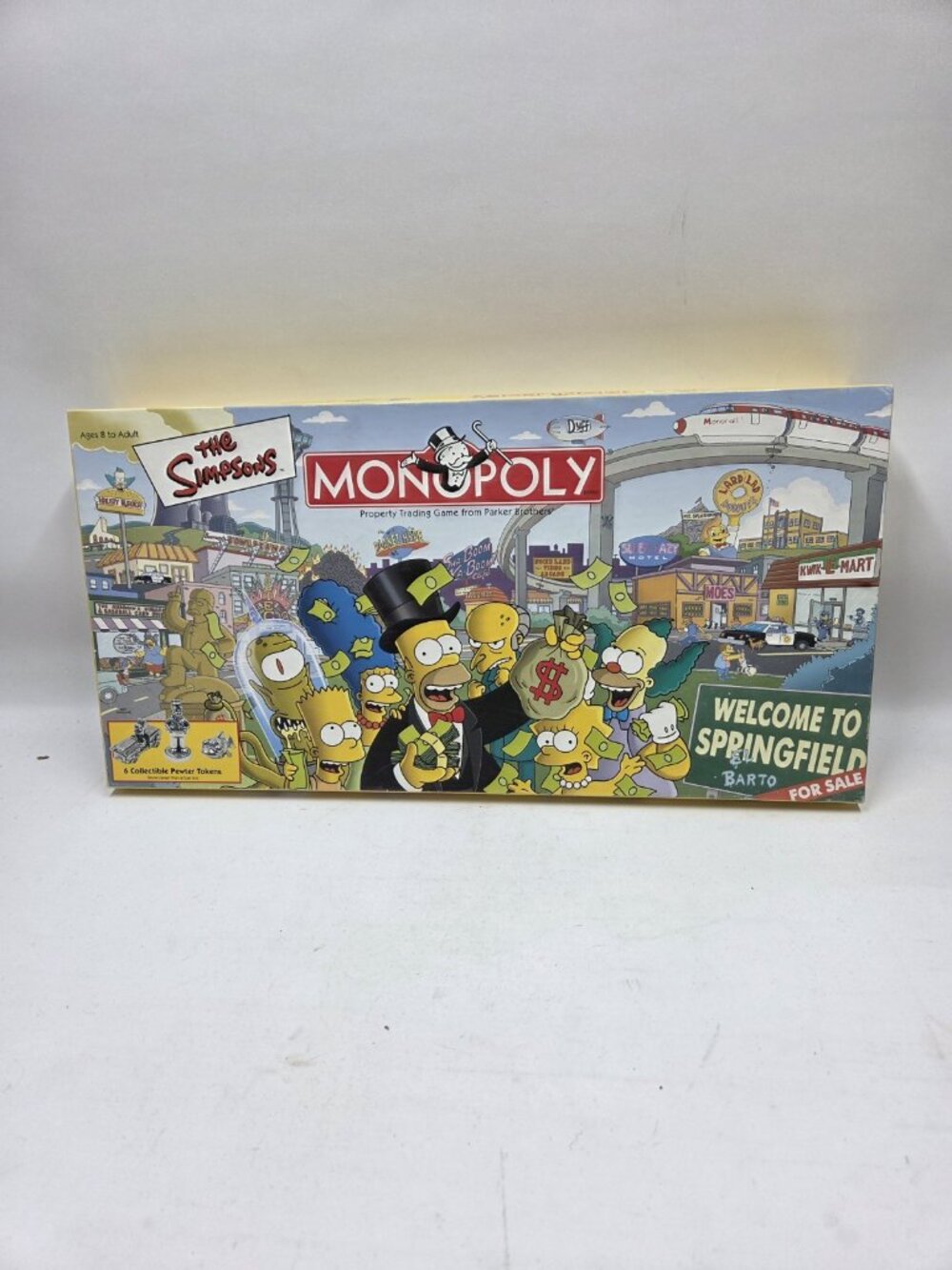 Vintage The Simpsons Monopoly Board Game 2001 Complete By Parker Good Condition